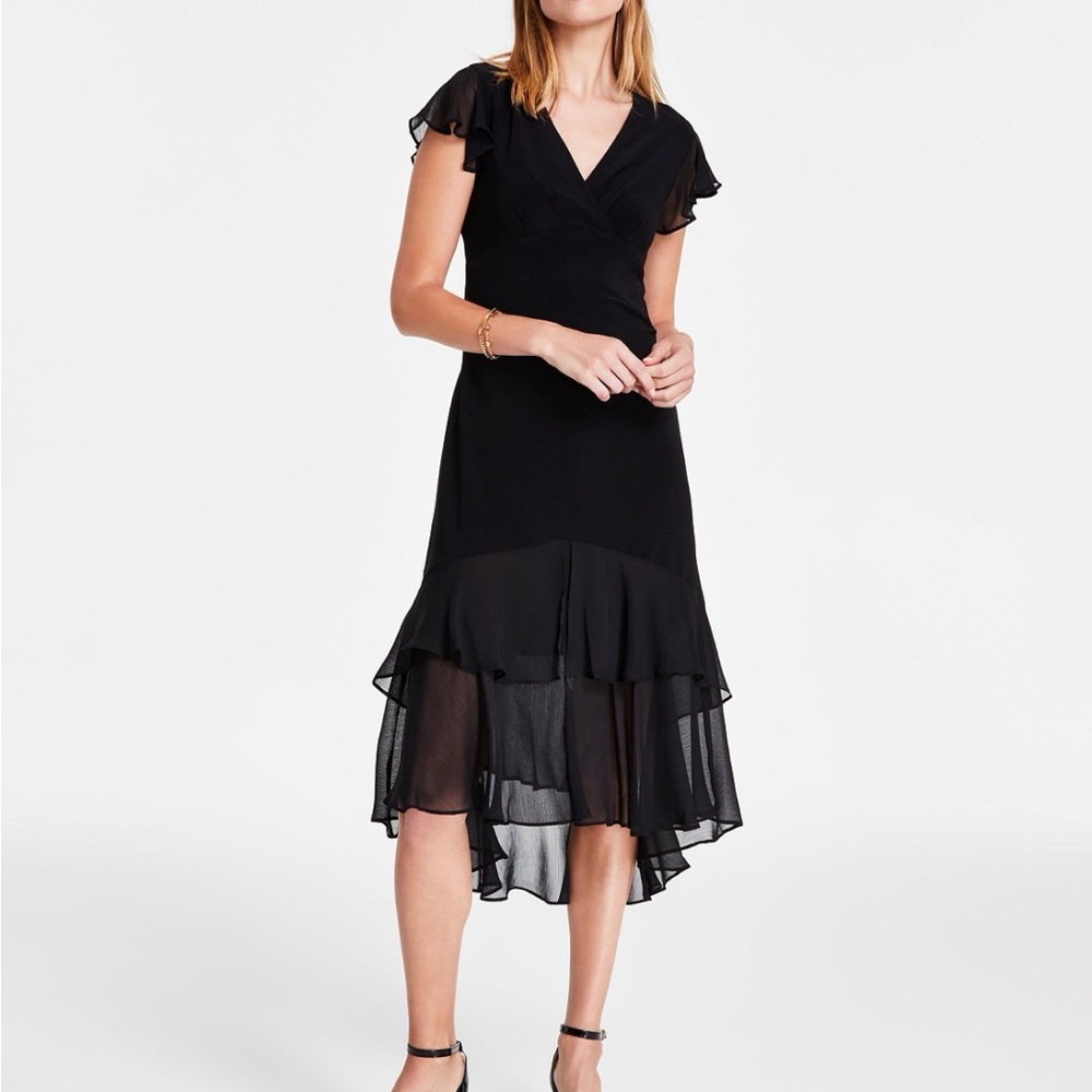 Tommy Hilfiger Elegant Black Evening Dress